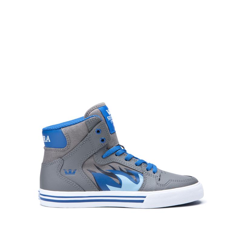 Zapatillas Altas Supra Argentina Niños - VAIDER Gris / Azules (EBKQP-1529)